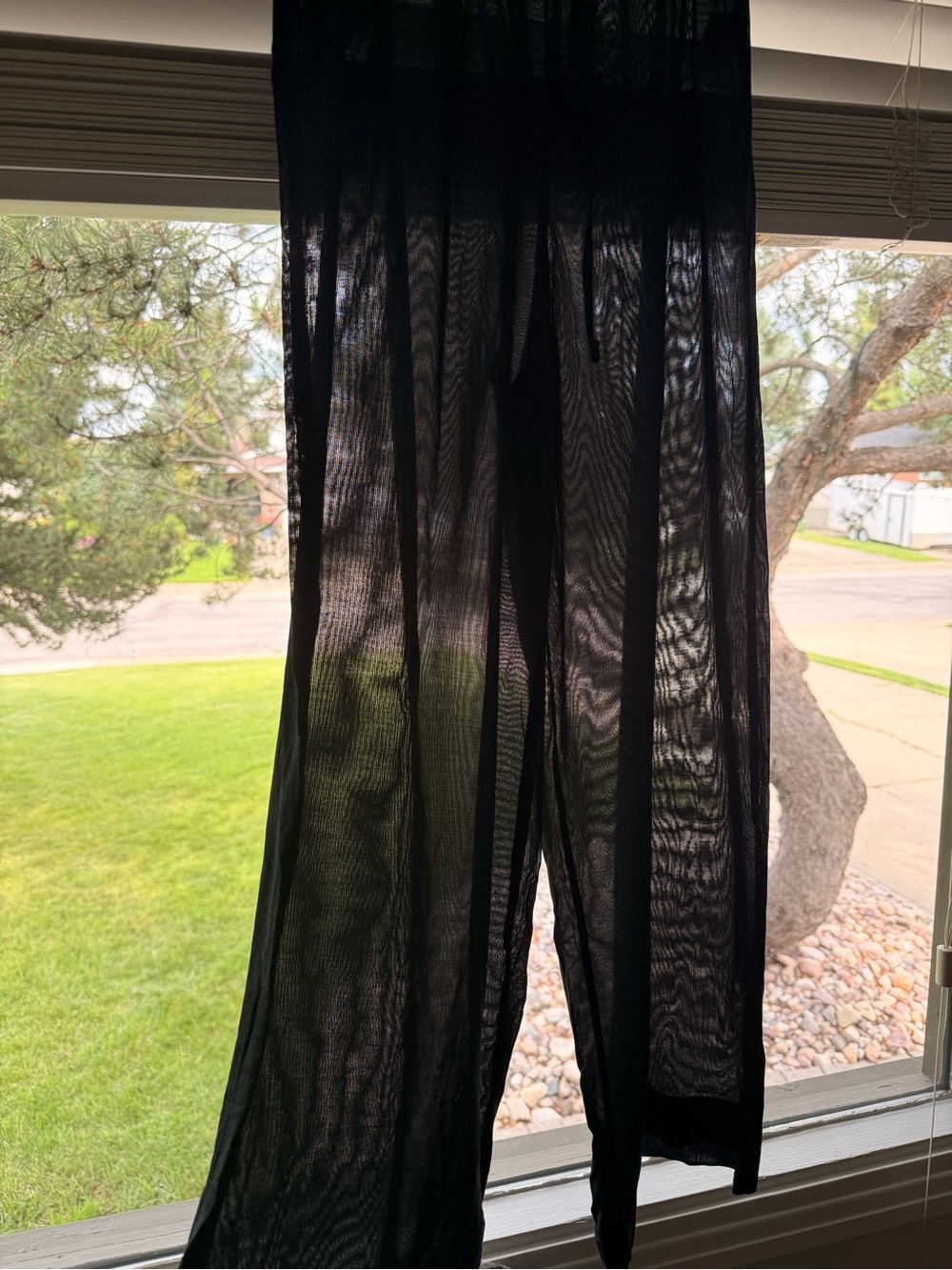 Zara Navy Sheer Beach/Lounge Pants